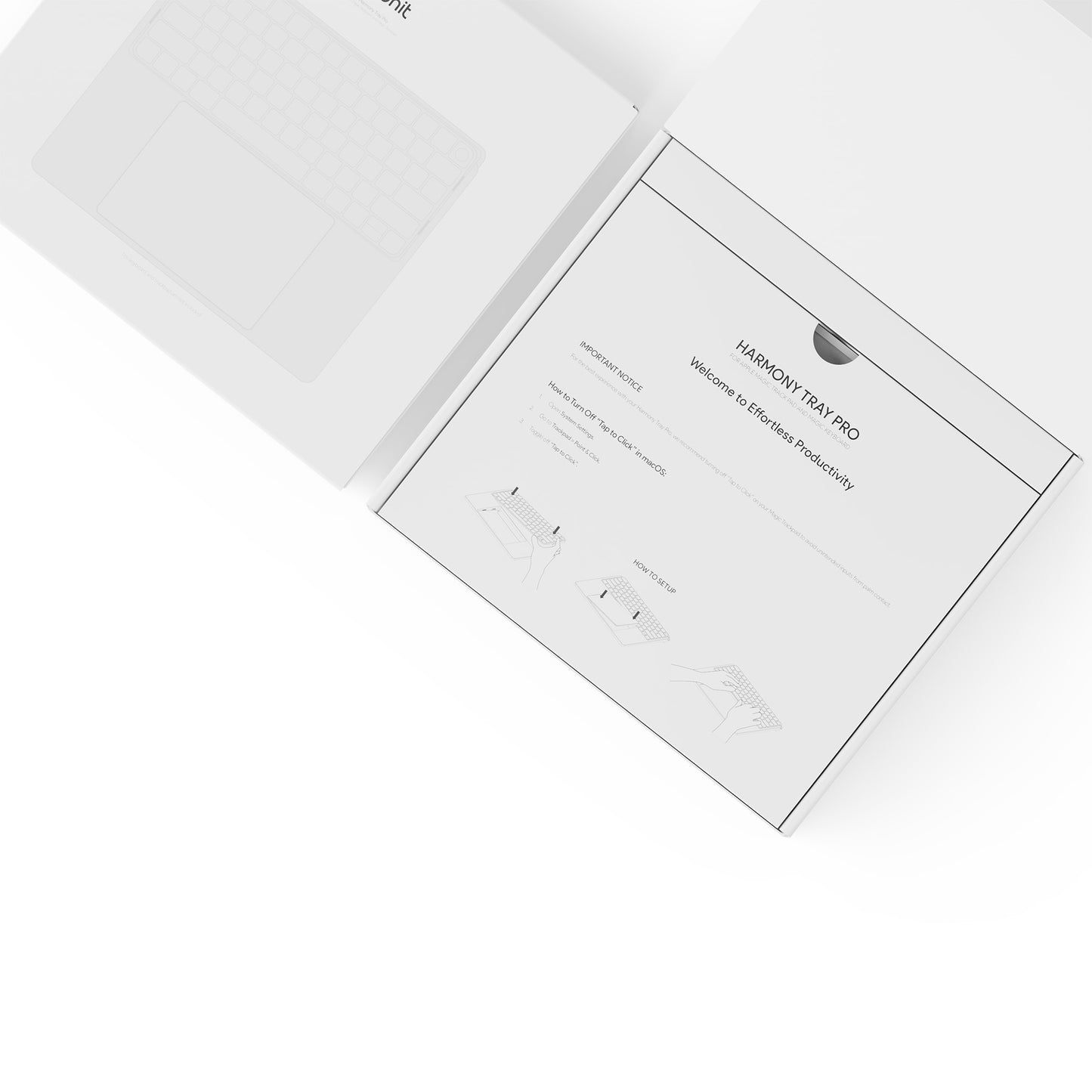 Tyonit Harmony Tray Pro for Apple Magic Trackpad and Apple Magic Keyboard